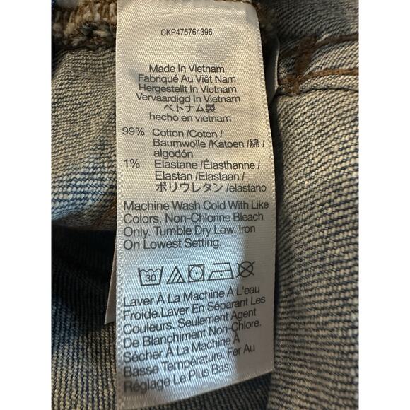 Madewell The Perfect Vintage Wide Leg Jean Full Length Size 32P Blue Wash NWT - Picture 12 of 14